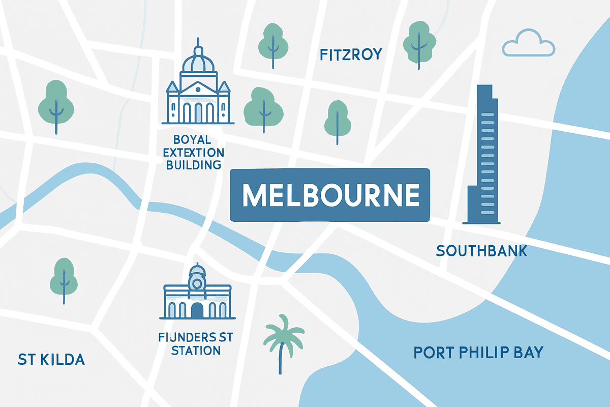Map of Melbourne